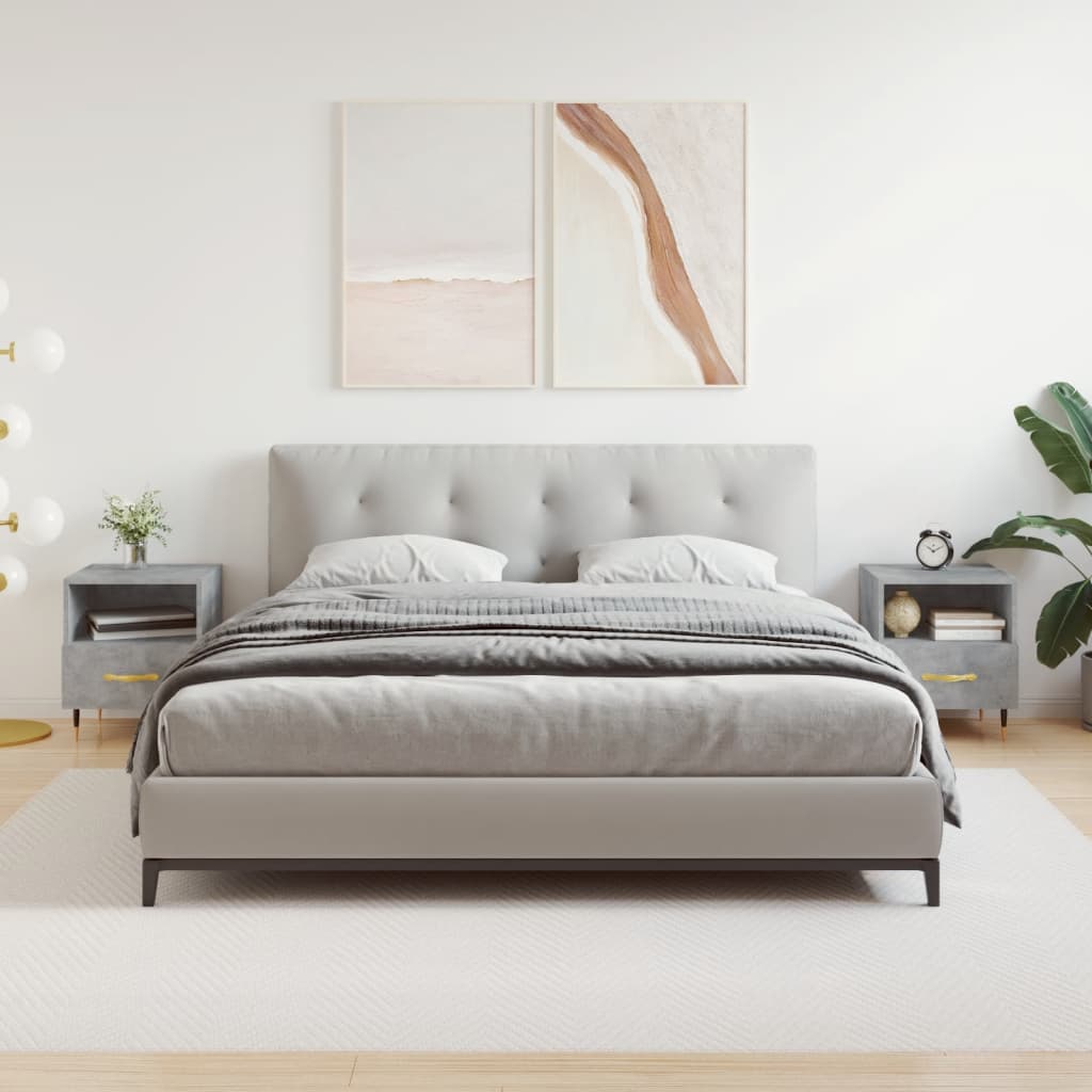 Bedside Cabinet 40X35X47.5 Cm Engineered Wood