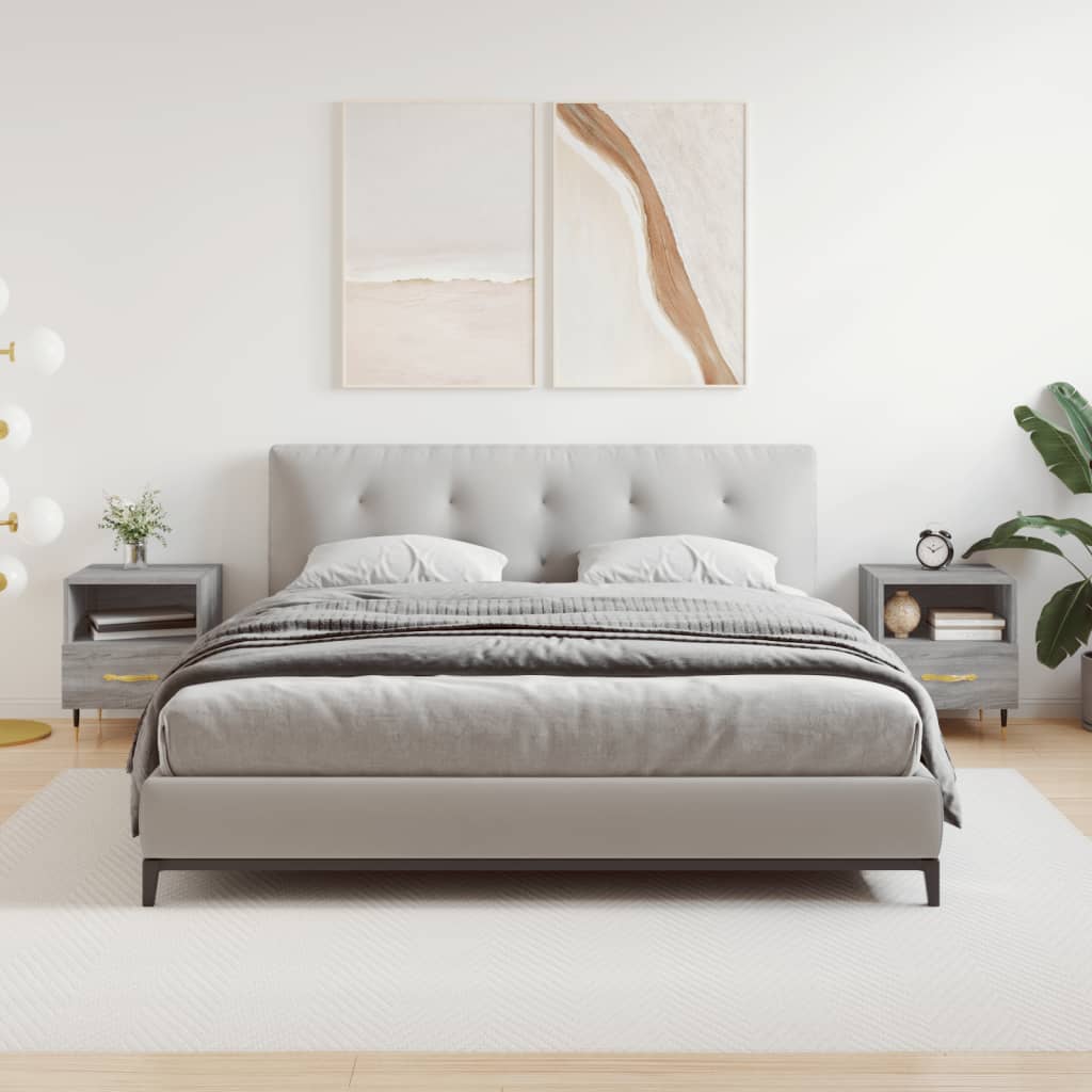 Bedside Cabinet 40X35X47.5 Cm Engineered Wood