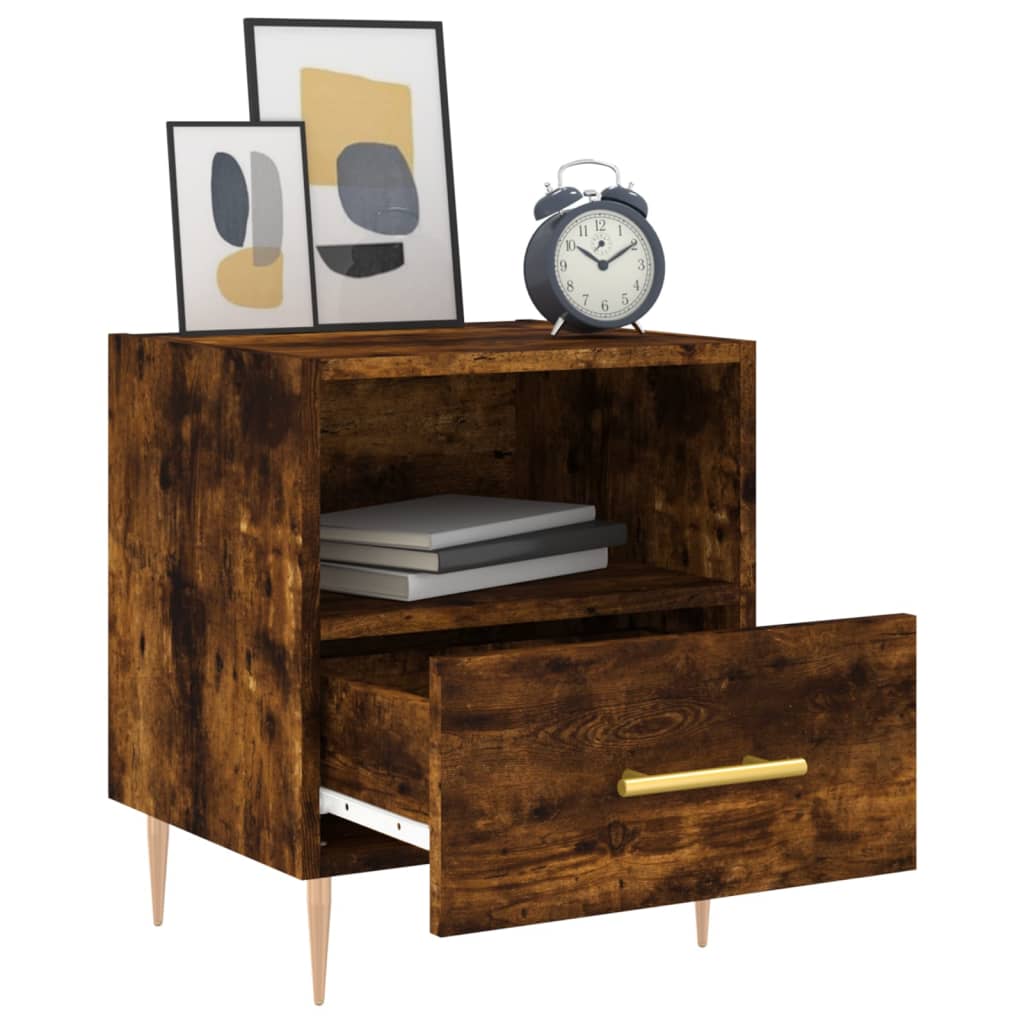 Bedside Cabinet 40X35X47.5 Cm Engineered Wood