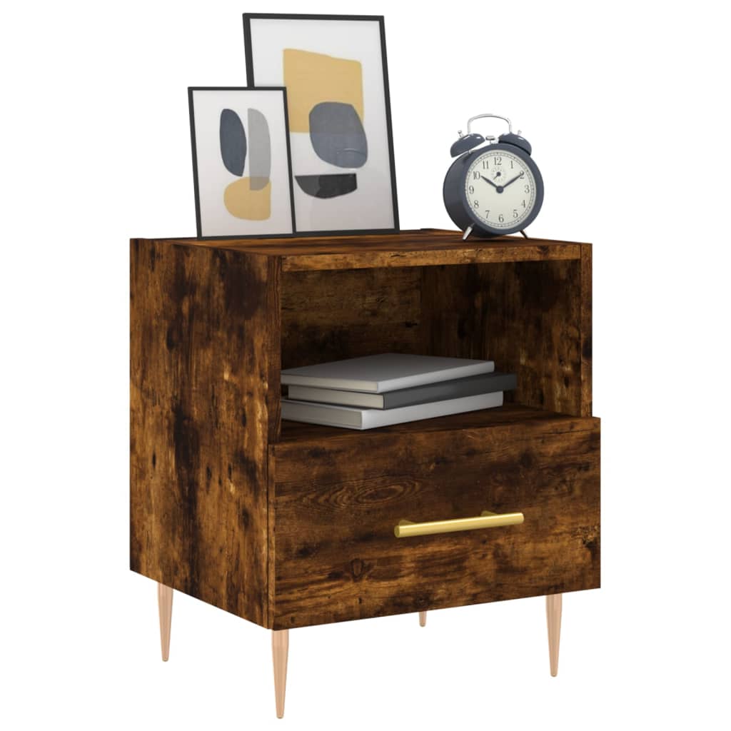 Bedside Cabinet 40X35X47.5 Cm Engineered Wood