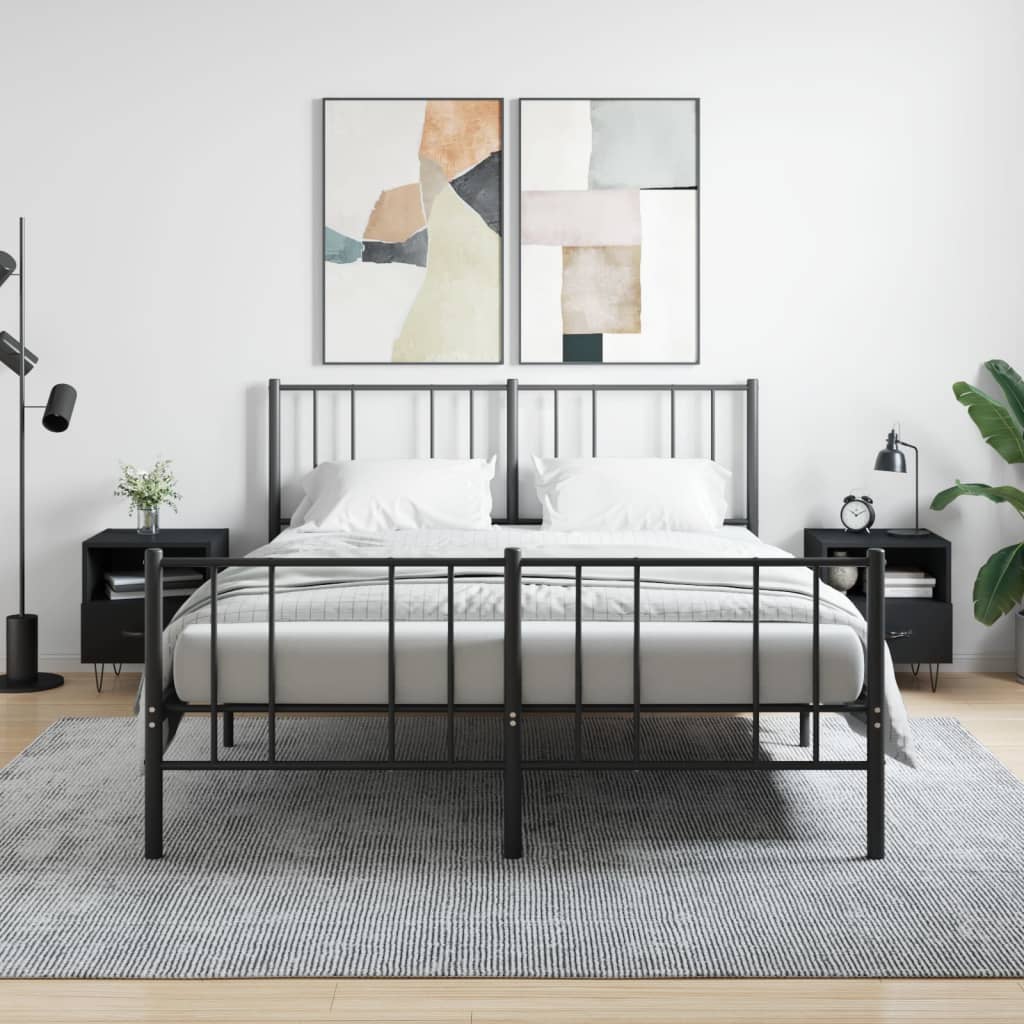 Bedside Cabinet 40X35X47.5 Cm Engineered Wood