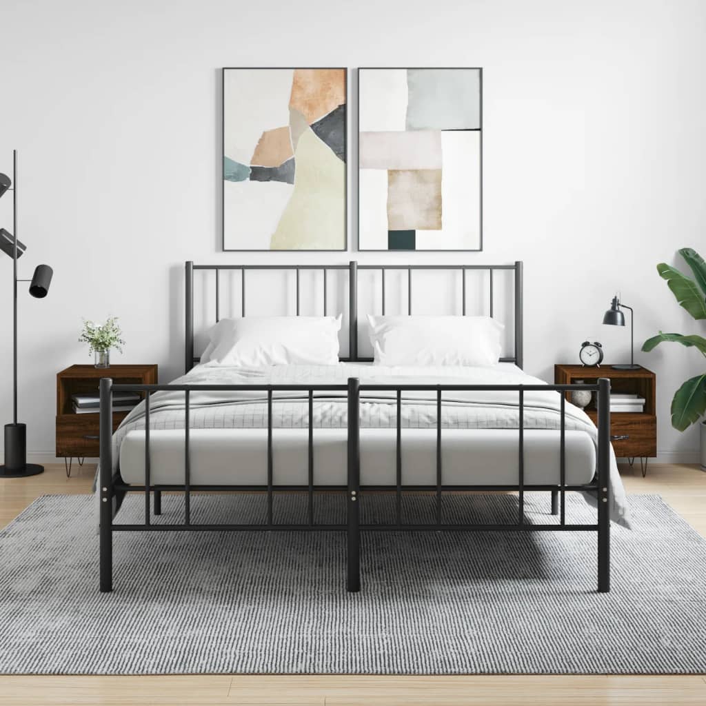 Bedside Cabinet 40X35X47.5 Cm Engineered Wood