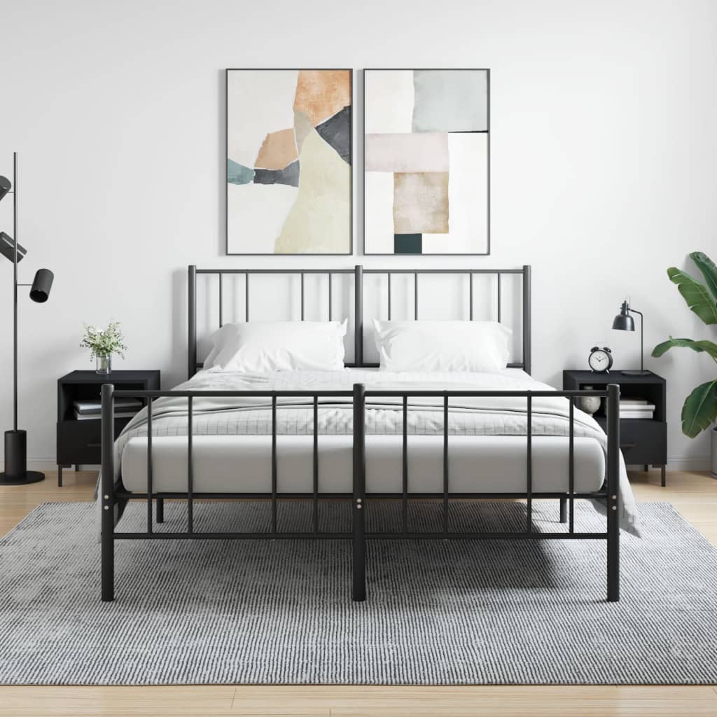 Bedside Cabinet 40X35X47.5 Cm Engineered Wood