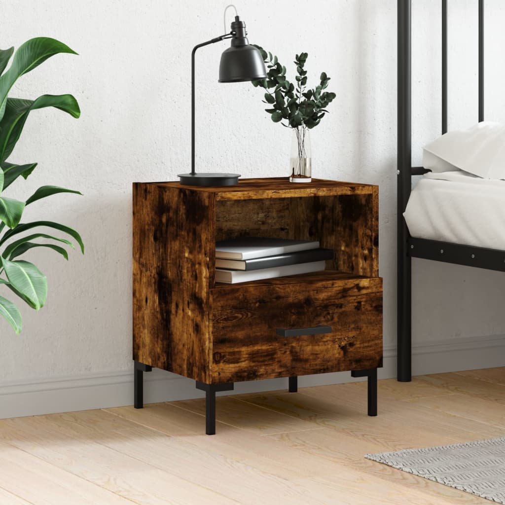 Bedside Cabinet 40X35X47.5 Cm Engineered Wood