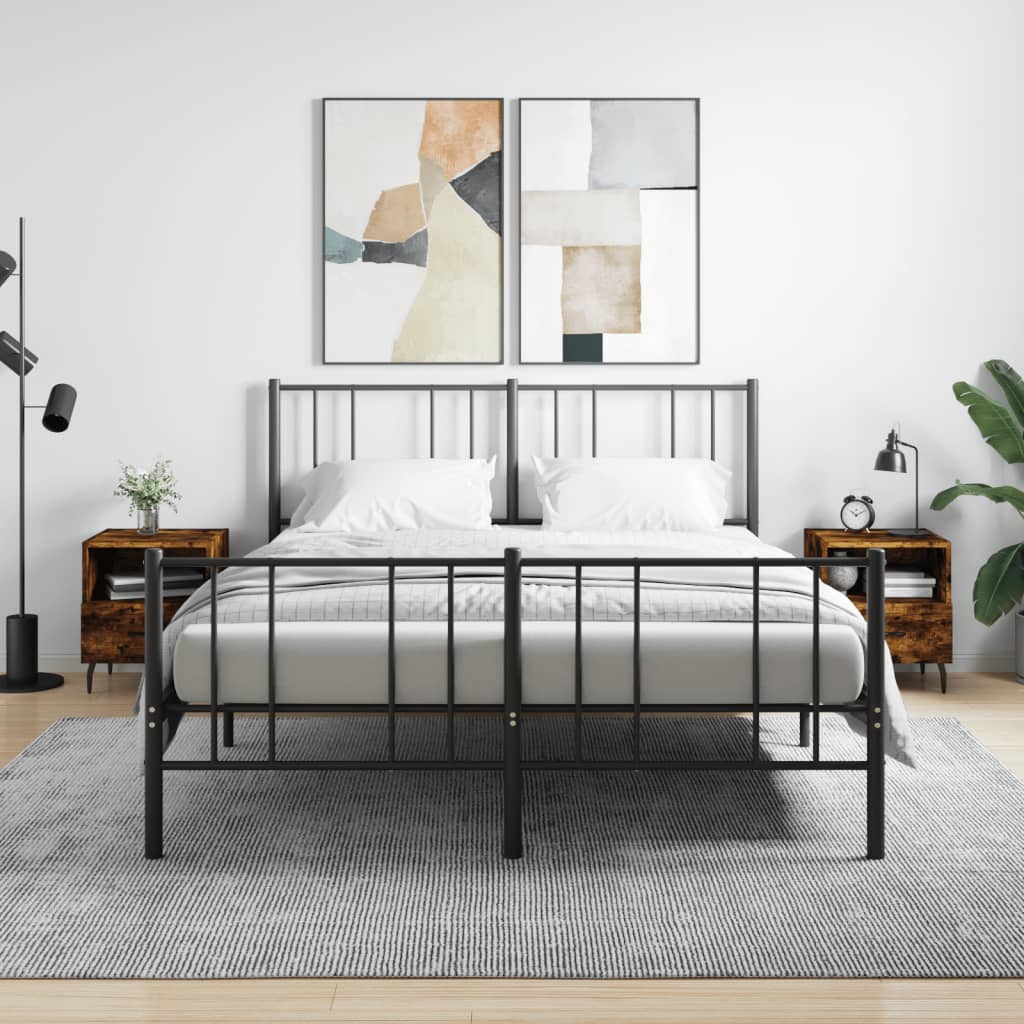 Bedside Cabinet 40X35X47.5 Cm Engineered Wood