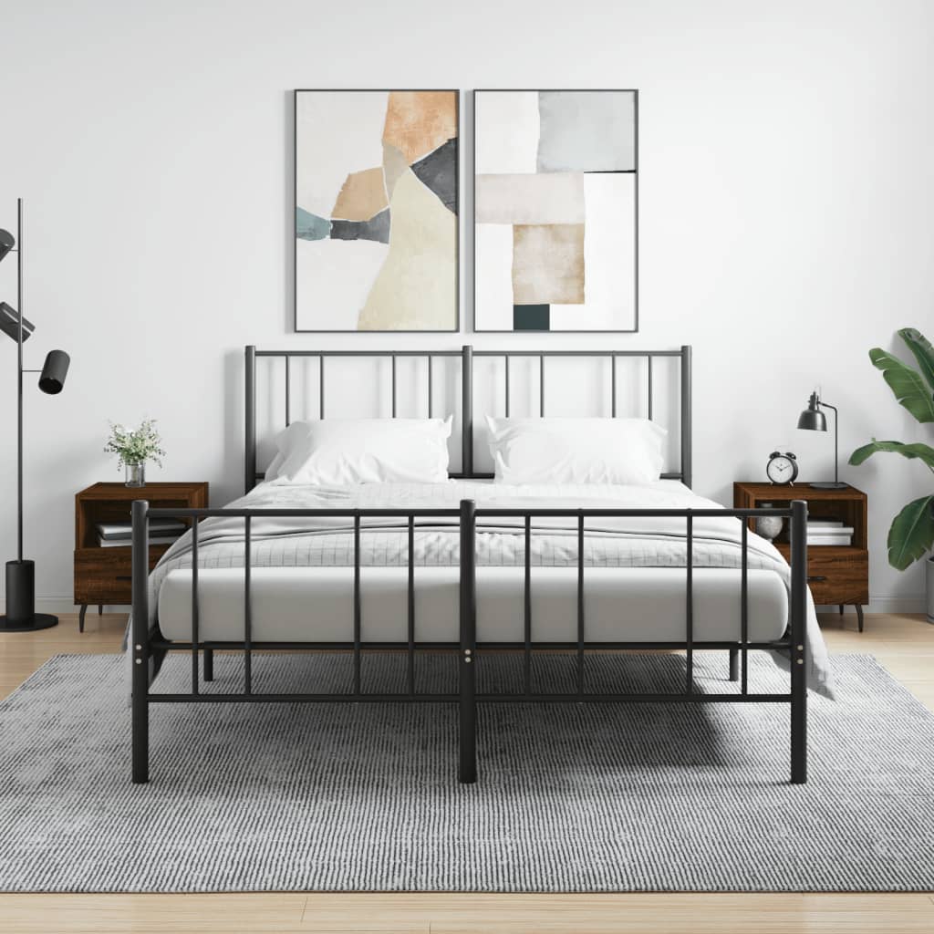 Bedside Cabinet 40X35X47.5 Cm Engineered Wood