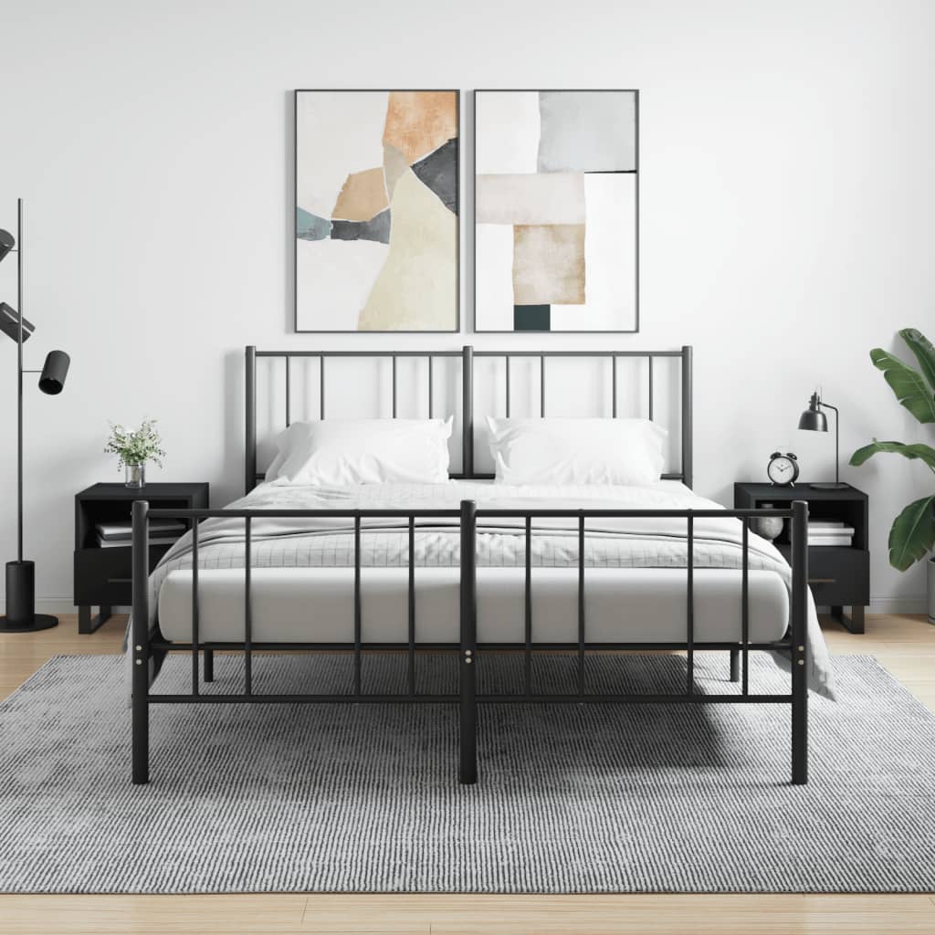 Bedside Cabinet 40X35X47.5 Cm Engineered Wood