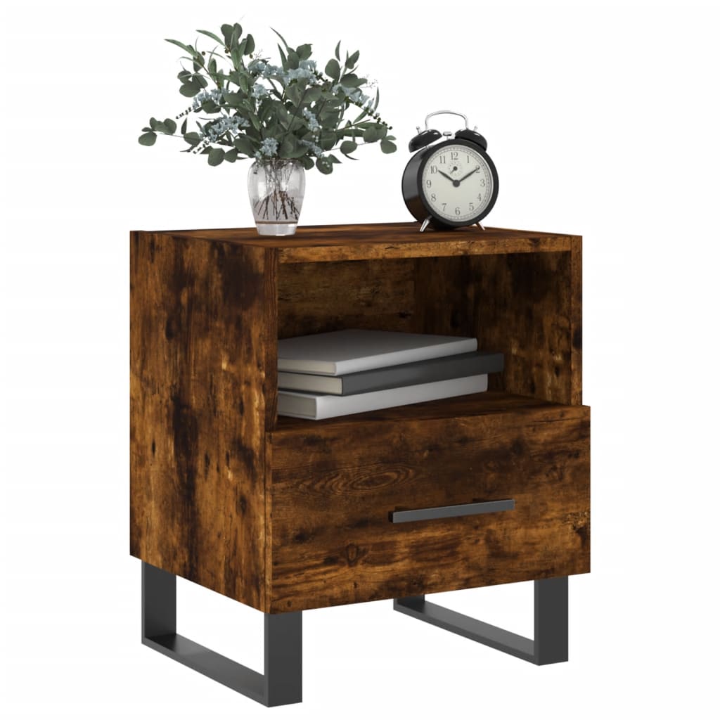 Bedside Cabinet 40X35X47.5 Cm Engineered Wood