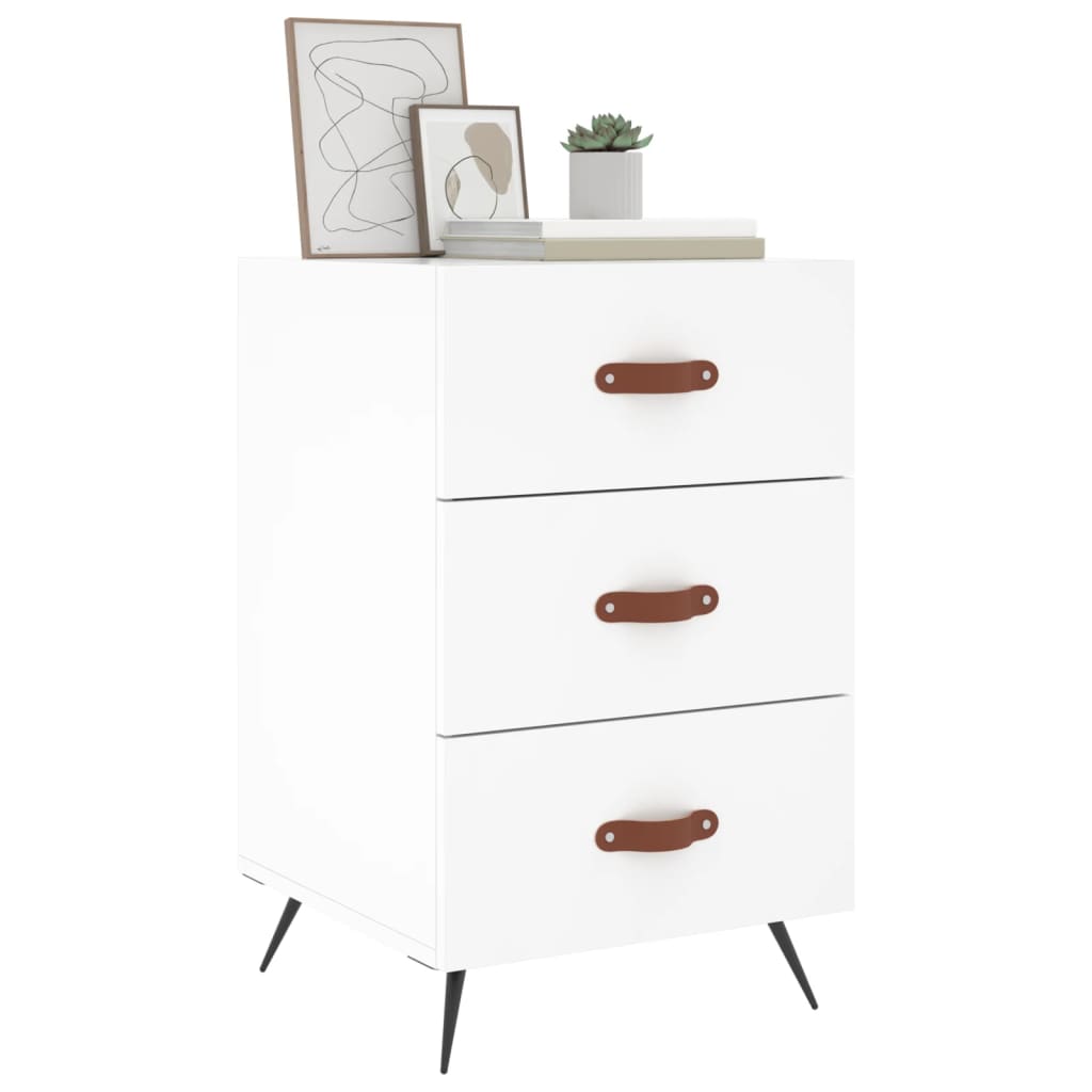 Bedside Cabinet 40X40X66 Cm Engineered Wood