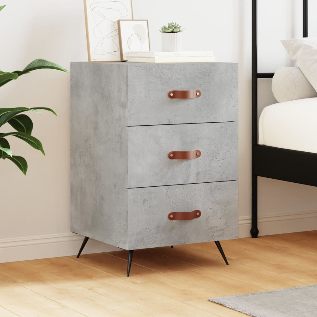 Bedside Cabinet 40X40X66 Cm Engineered Wood