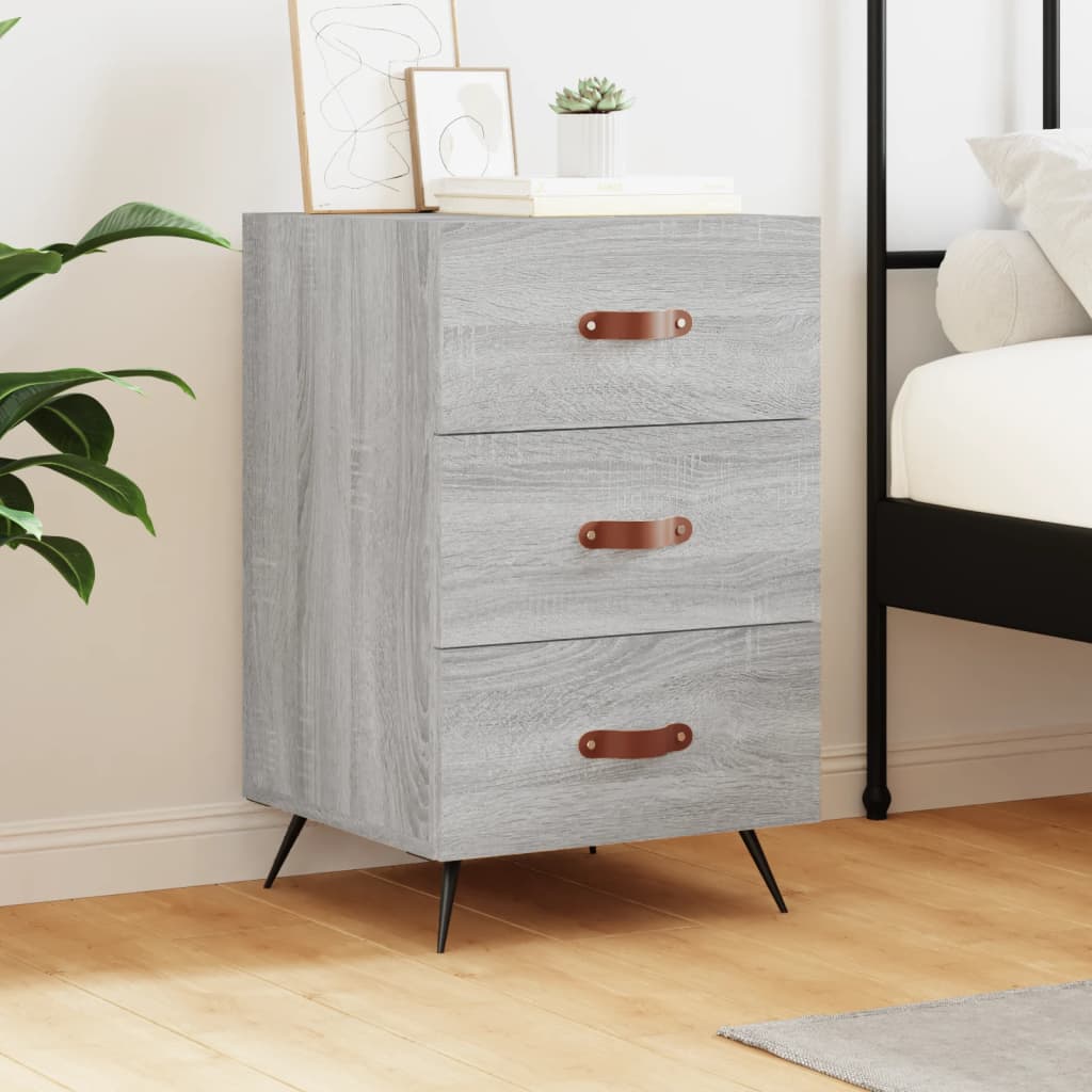 Bedside Cabinet 40X40X66 Cm Engineered Wood