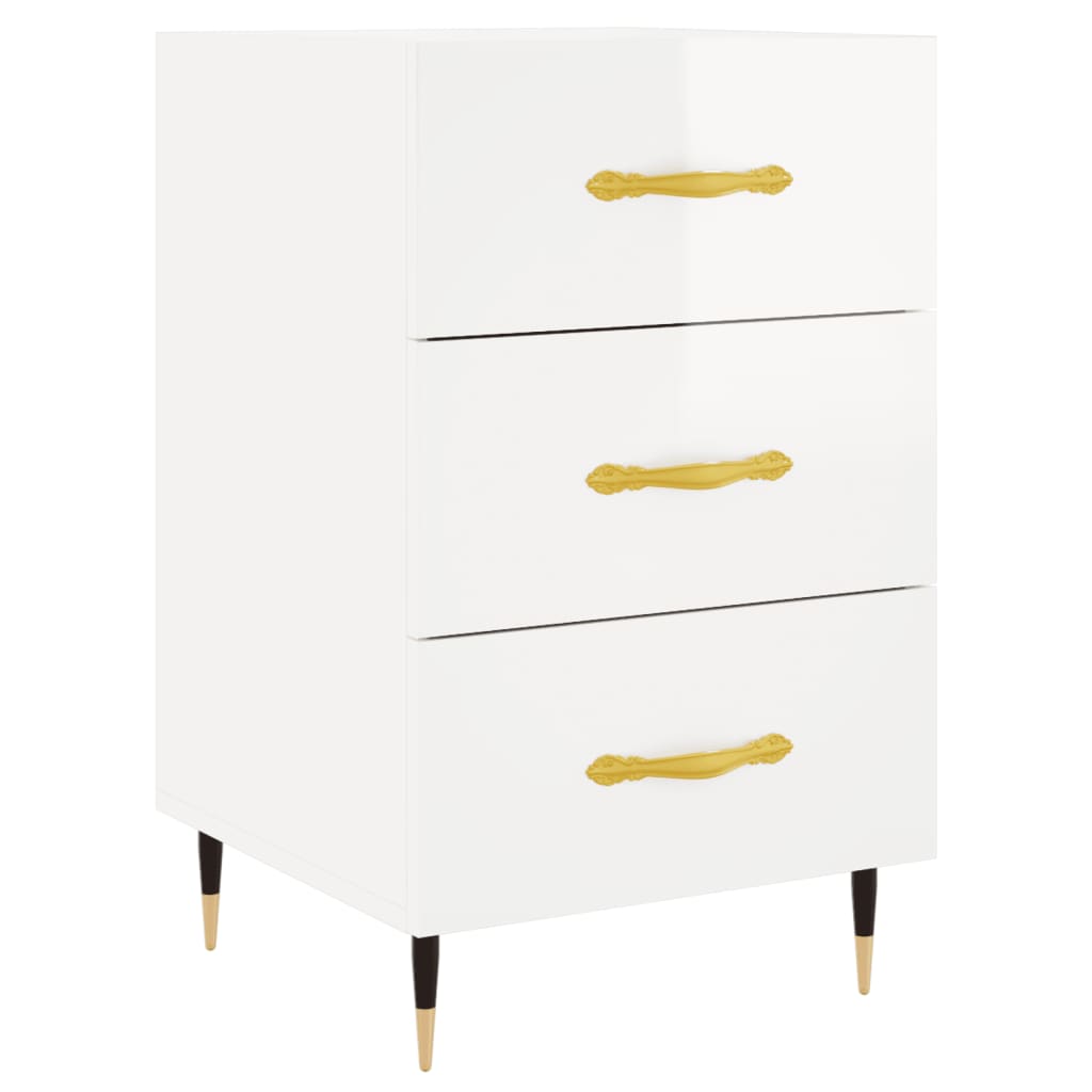 Bedside Cabinet 40X40X66 Cm Engineered Wood