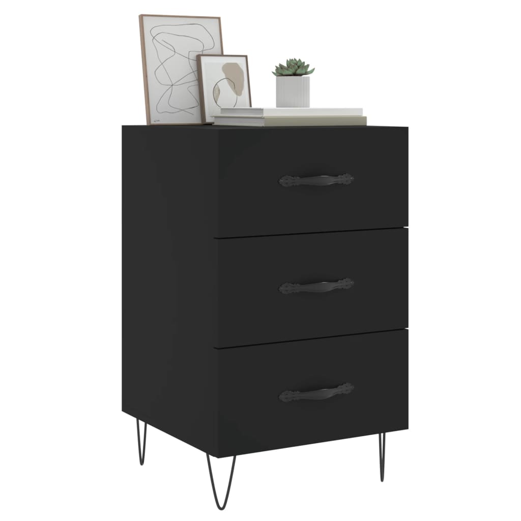 Bedside Cabinet 40X40X66 Cm Engineered Wood