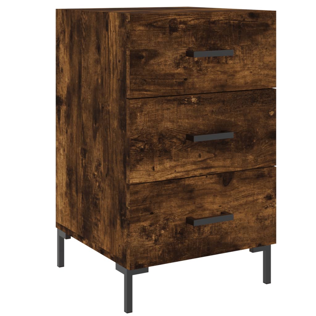 Bedside Cabinet 40X40X66 Cm Engineered Wood