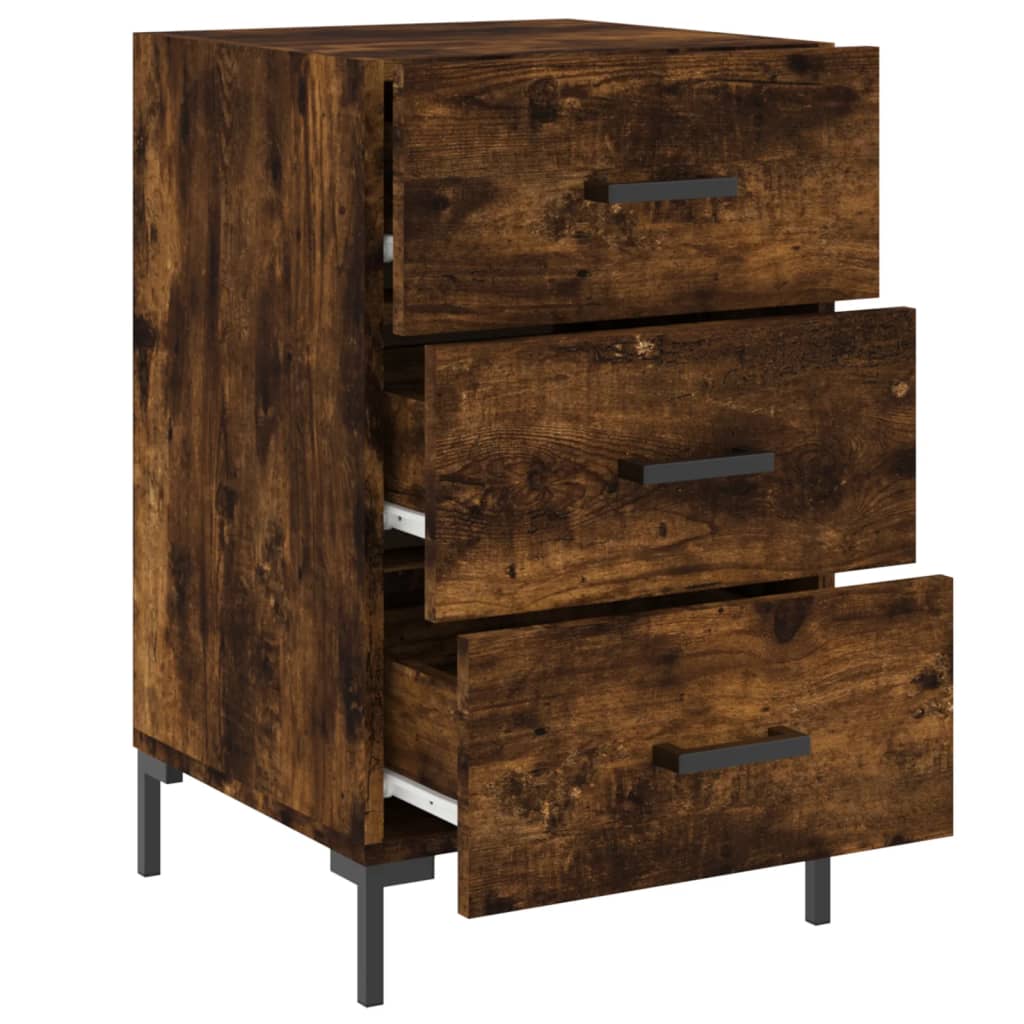 Bedside Cabinet 40X40X66 Cm Engineered Wood