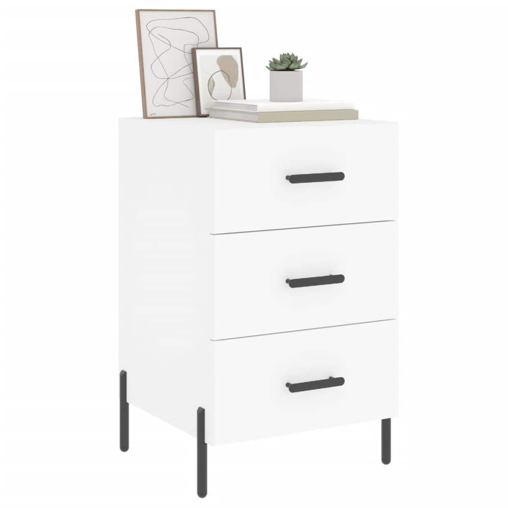 Bedside Cabinet 40X40X66 Cm Engineered Wood