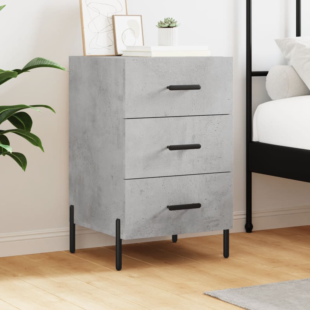Bedside Cabinet 40X40X66 Cm Engineered Wood