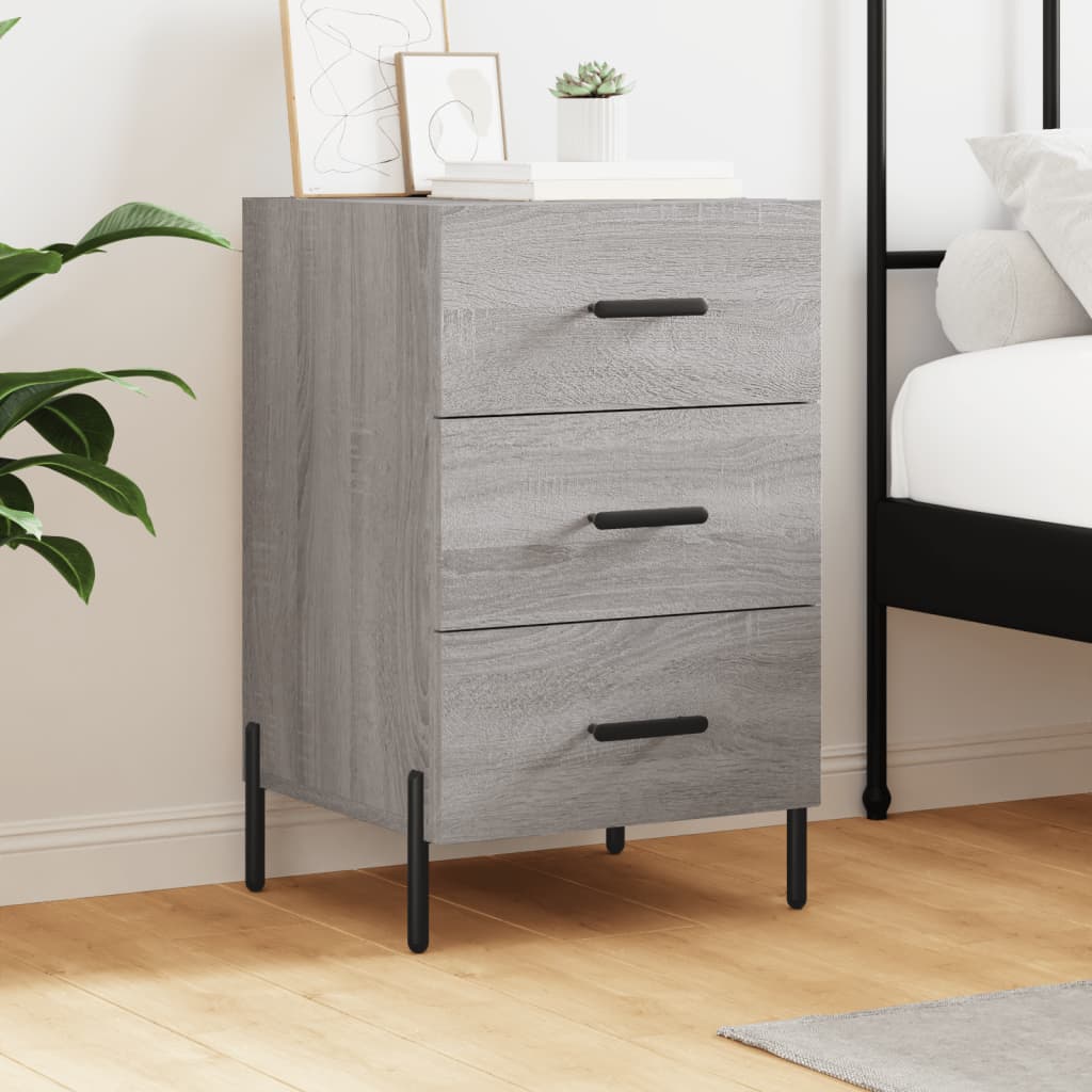 Bedside Cabinet 40X40X66 Cm Engineered Wood