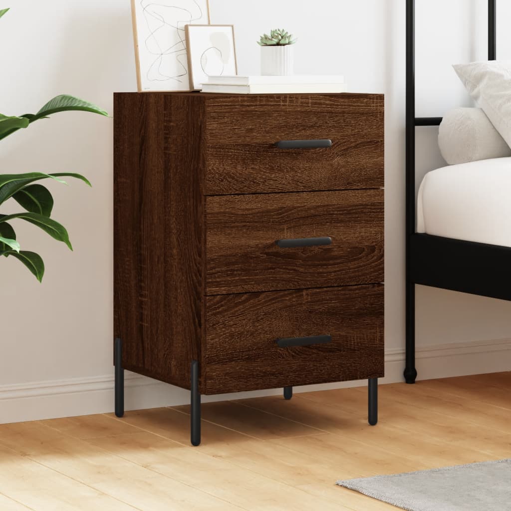 Bedside Cabinet 40X40X66 Cm Engineered Wood