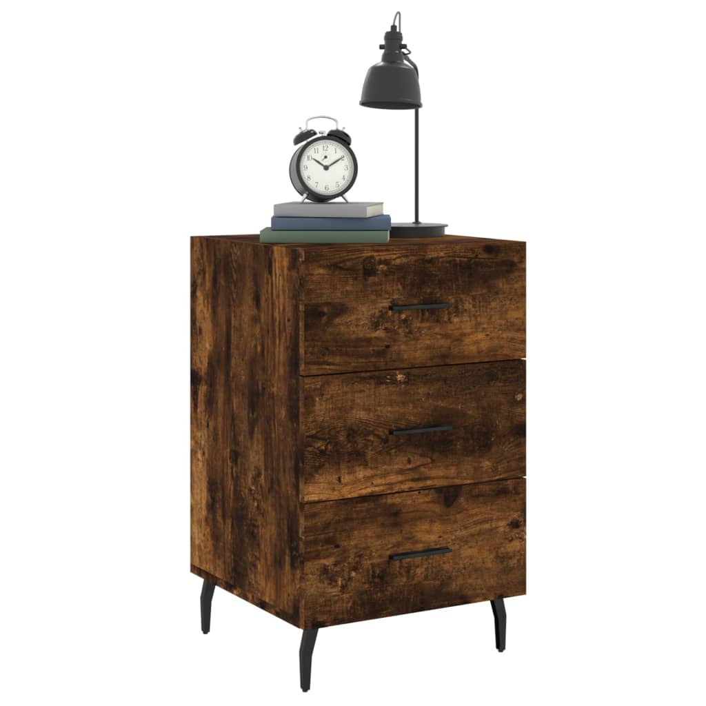 Bedside Cabinet 40X40X66 Cm Engineered Wood