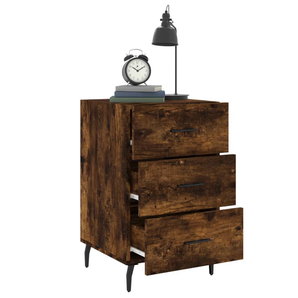 Bedside Cabinet 40X40X66 Cm Engineered Wood