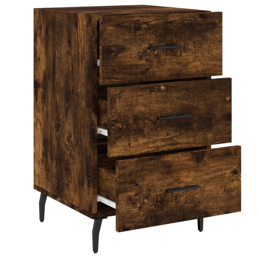 Bedside Cabinet 40X40X66 Cm Engineered Wood