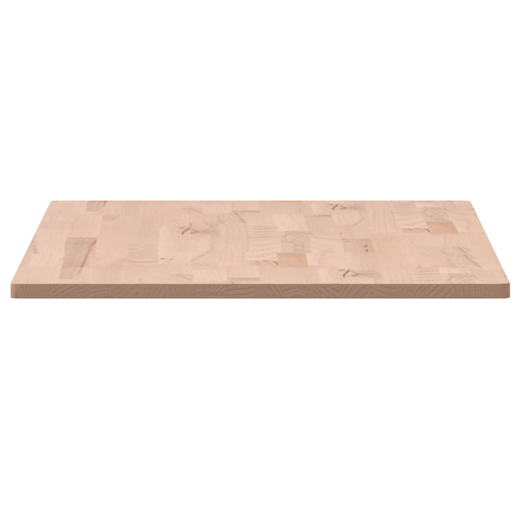 Table Top Rectangular Solid Wood Beech