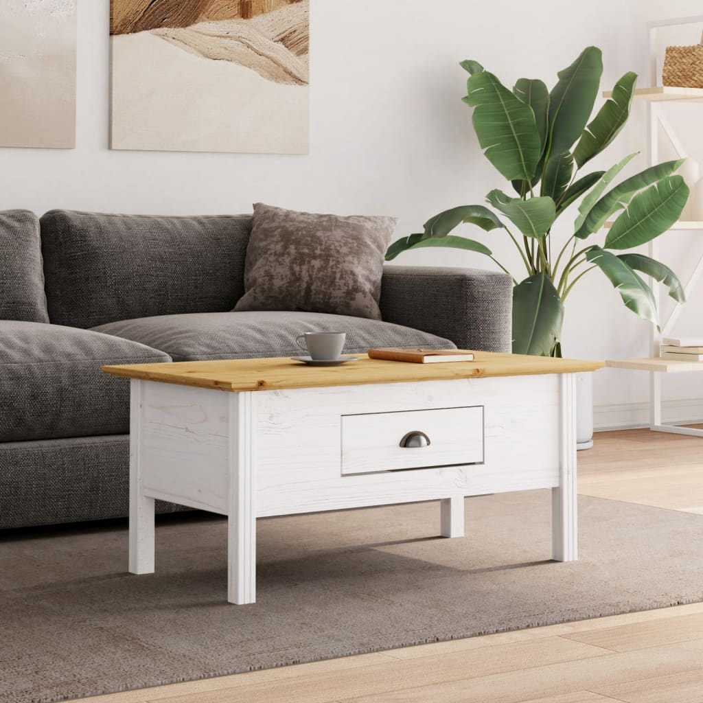 Coffee Table Bodo 100X55X45 Cm Solid Wood Pine