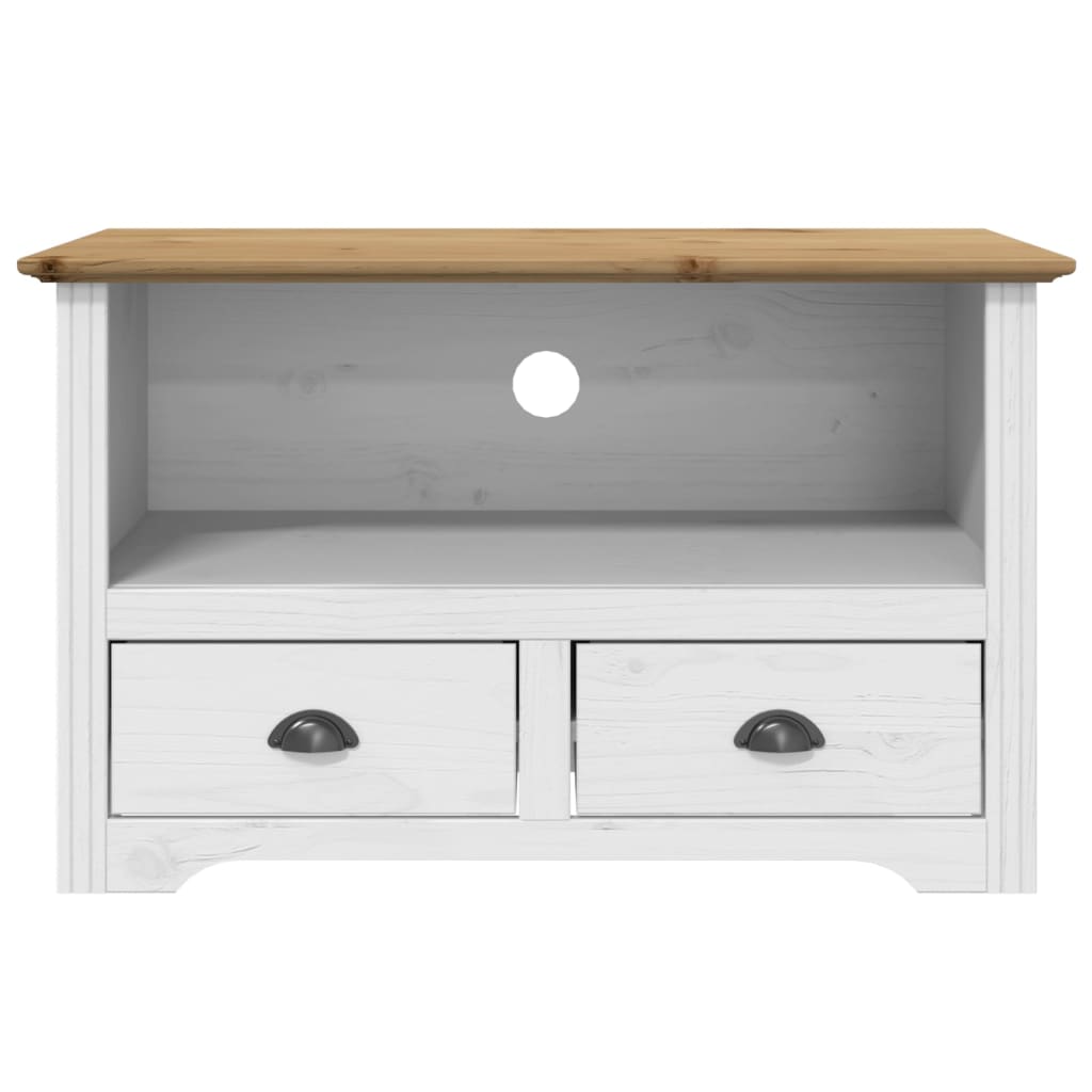 Tv Cabinet With 2 Drawers Bodo 91X43X56 Cm Solid Wood Pine