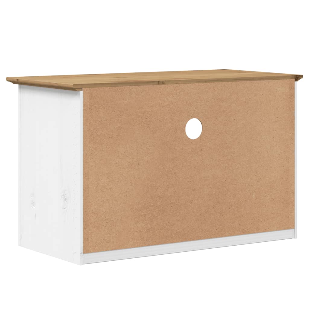 Tv Cabinet With 2 Drawers Bodo 91X43X56 Cm Solid Wood Pine