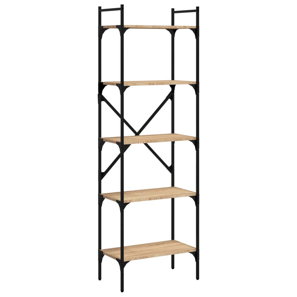 Bookcase 5-Tier 56X31.5X Engineered Wood