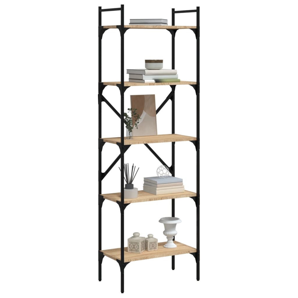Bookcase 5-Tier 56X31.5X Engineered Wood