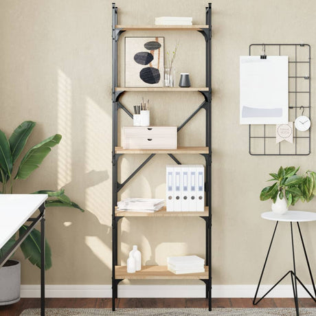 Bookcase 5-Tier 56X31.5X Engineered Wood