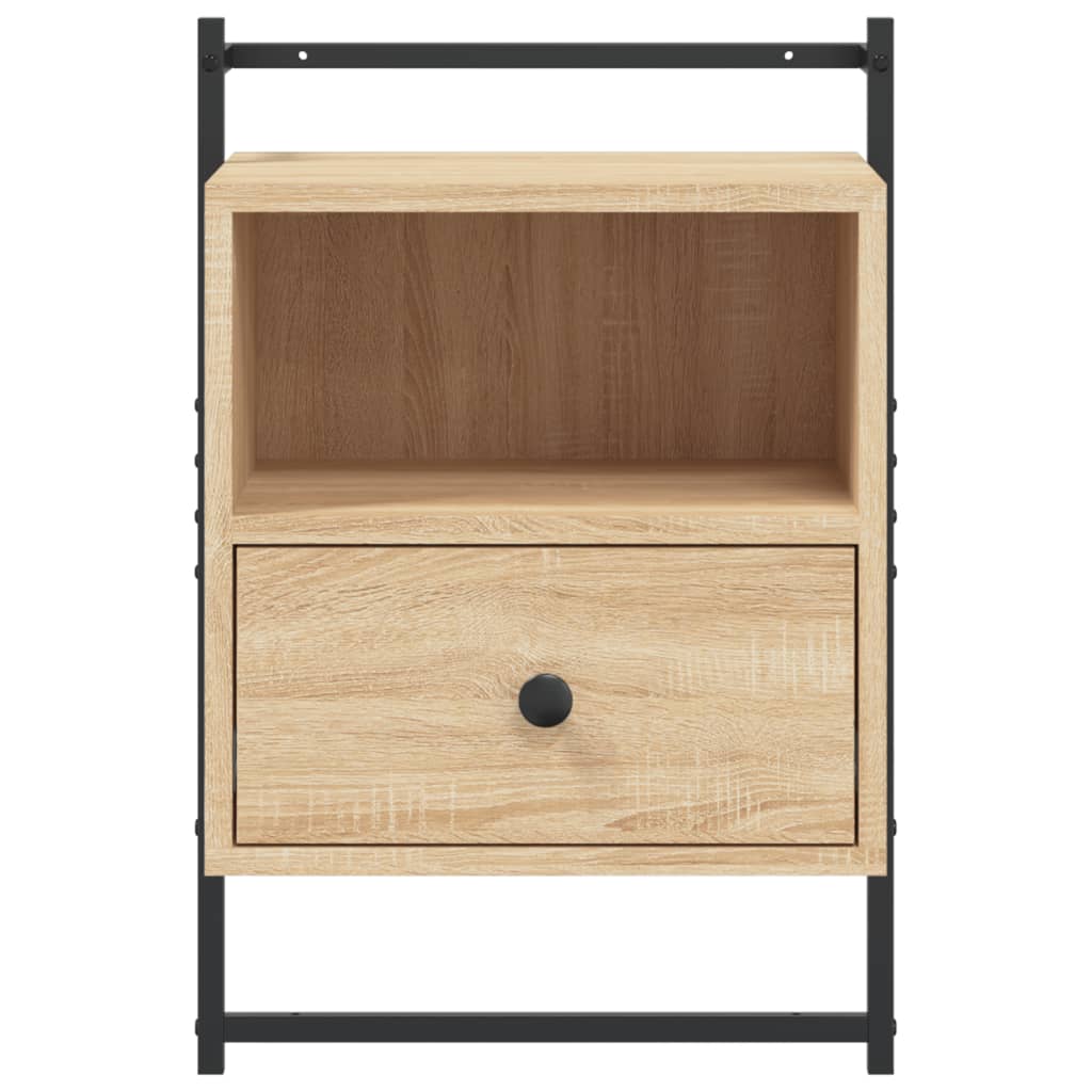 Bedside Cabinet Wall-Mounted 40X30X61 Cm Engineered Wood