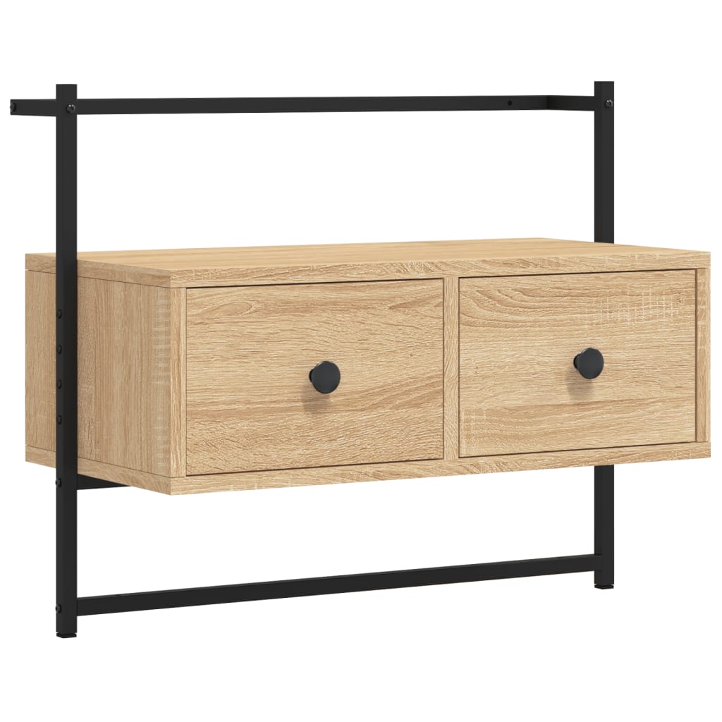 Tv Cabinet Wall-Mounted 60.5X30X51 Cm Engineered Wood