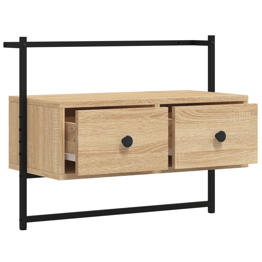 Tv Cabinet Wall-Mounted 60.5X30X51 Cm Engineered Wood
