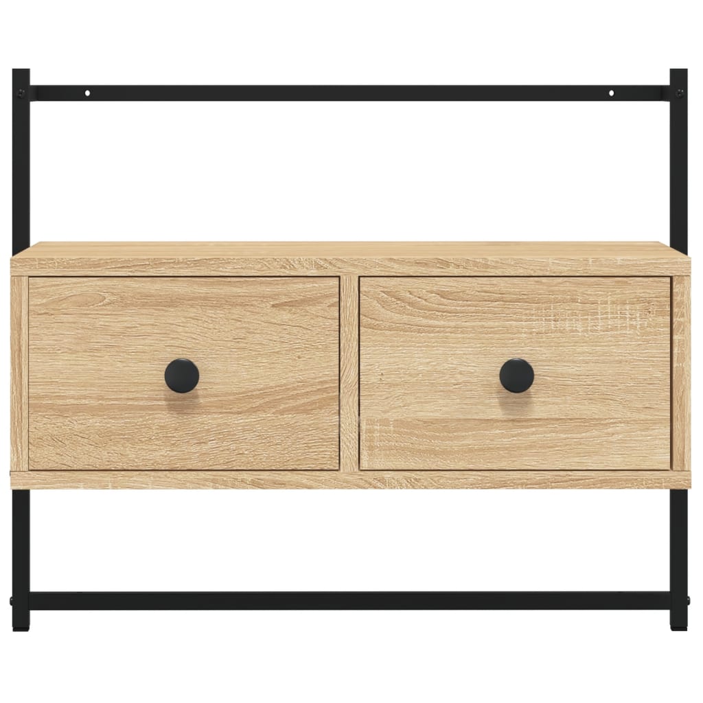 Tv Cabinet Wall-Mounted 60.5X30X51 Cm Engineered Wood