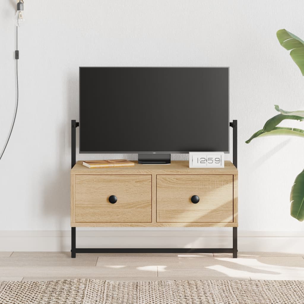 Tv Cabinet Wall-Mounted 60.5X30X51 Cm Engineered Wood