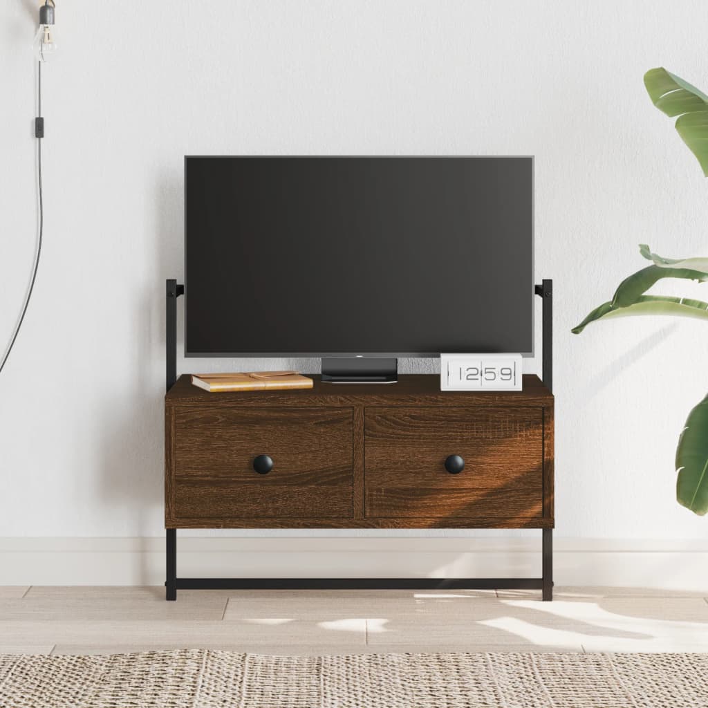Tv Cabinet Wall-Mounted 60.5X30X51 Cm Engineered Wood