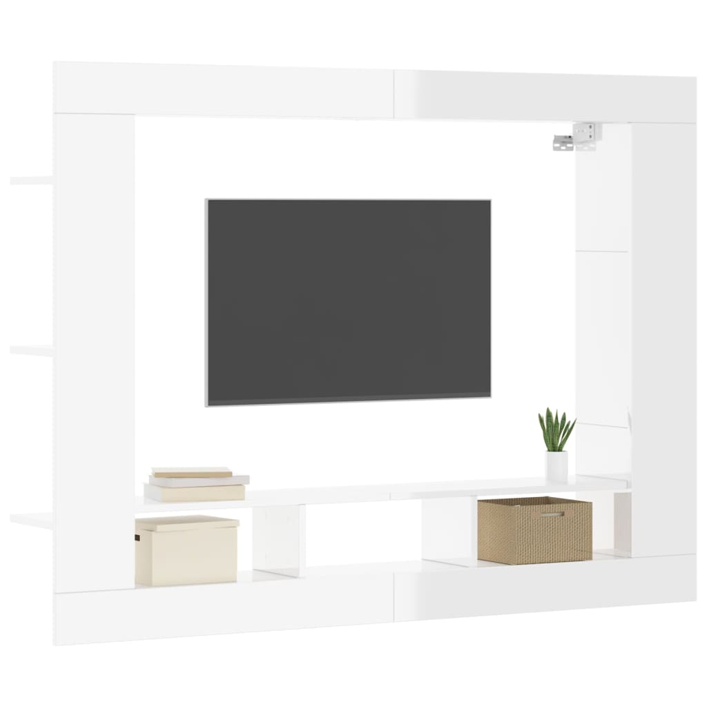 Tv Cabinet 152X22X113 Cm Engineered Wood