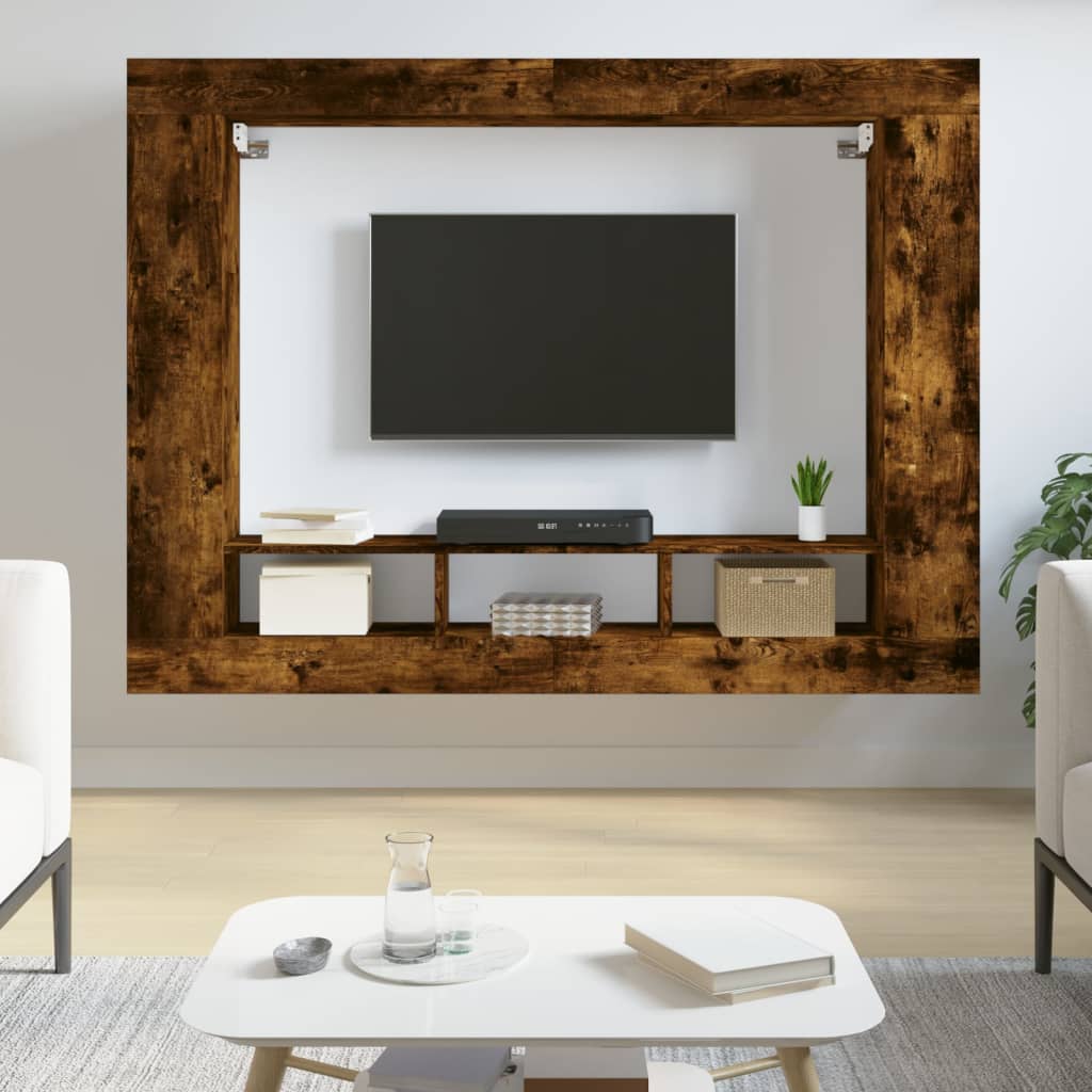 Tv Cabinet 152X22X113 Cm Engineered Wood