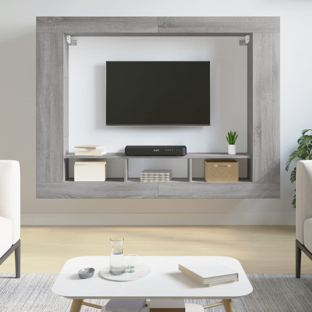Tv Cabinet 152X22X113 Cm Engineered Wood