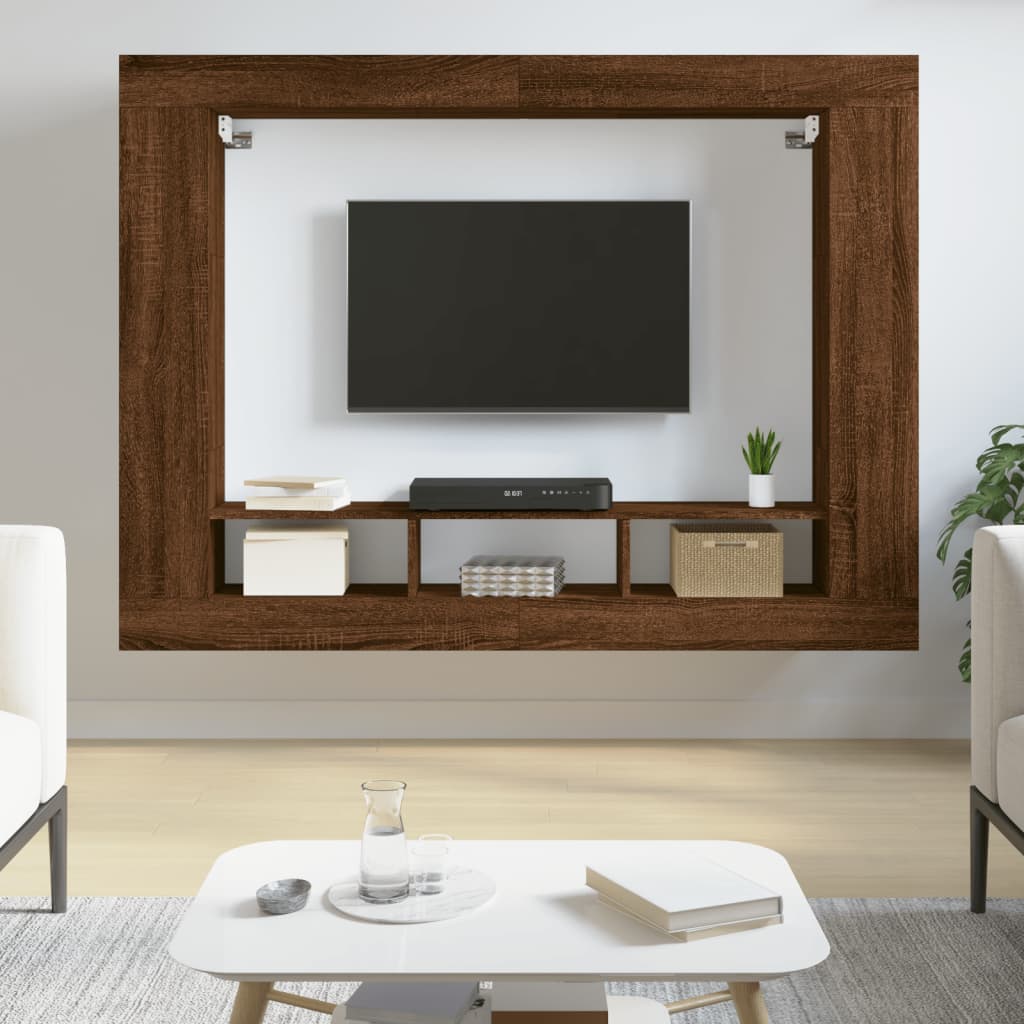 Tv Cabinet 152X22X113 Cm Engineered Wood