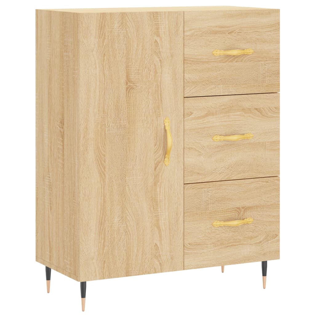 Highboard 69.5X34X180 Cm Engineered Wood