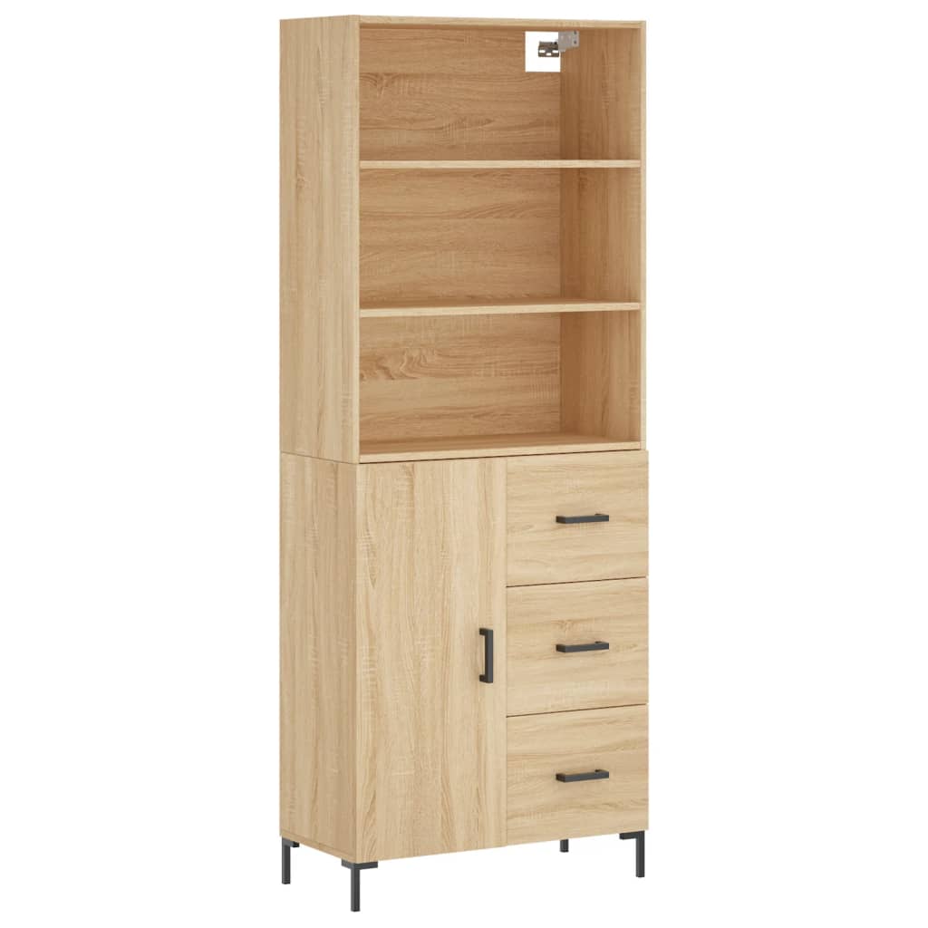 Highboard 69.5X34X180 Cm Engineered Wood