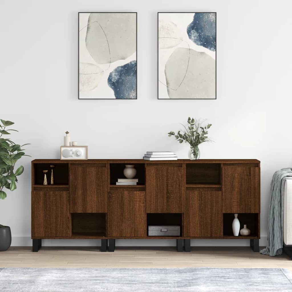 Sideboards 2 Pcs Engineered Wood
