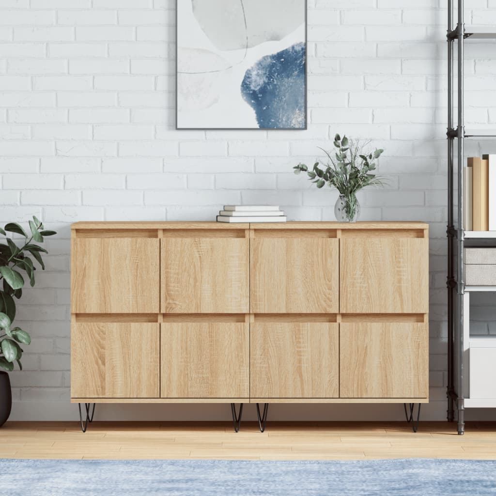 Sideboards 3 Pcs Engineered Wood