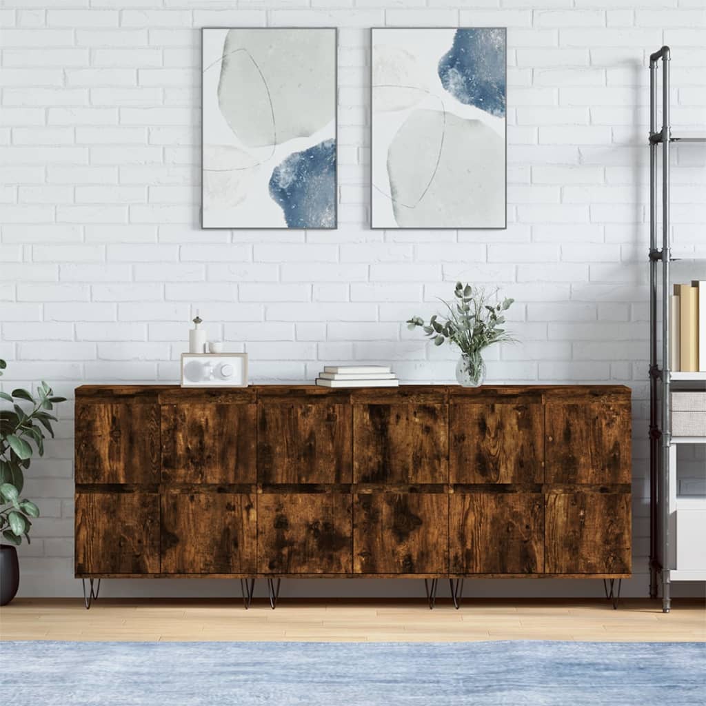 Sideboards 3 Pcs Engineered Wood