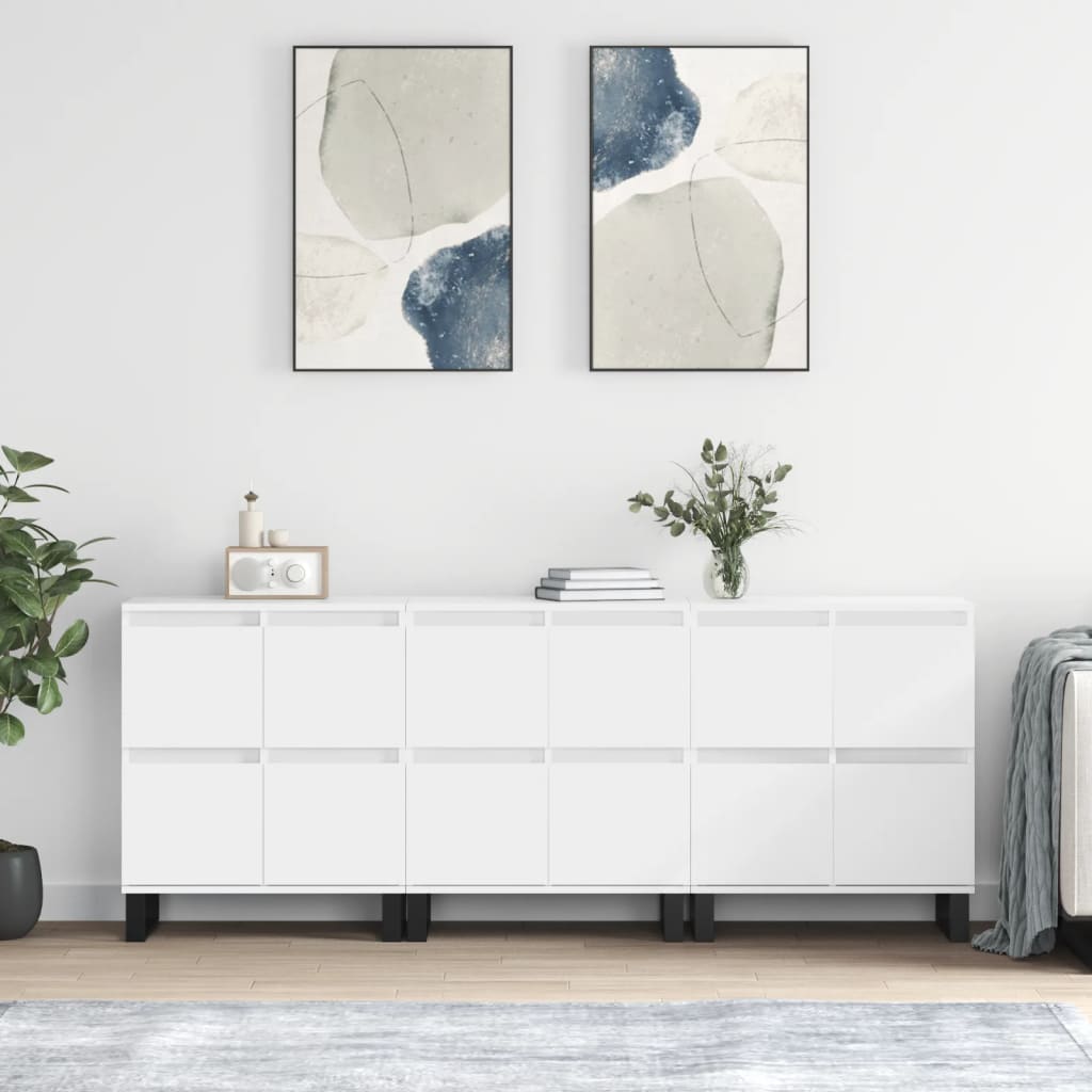 Sideboards 2 Pcs Engineered Wood