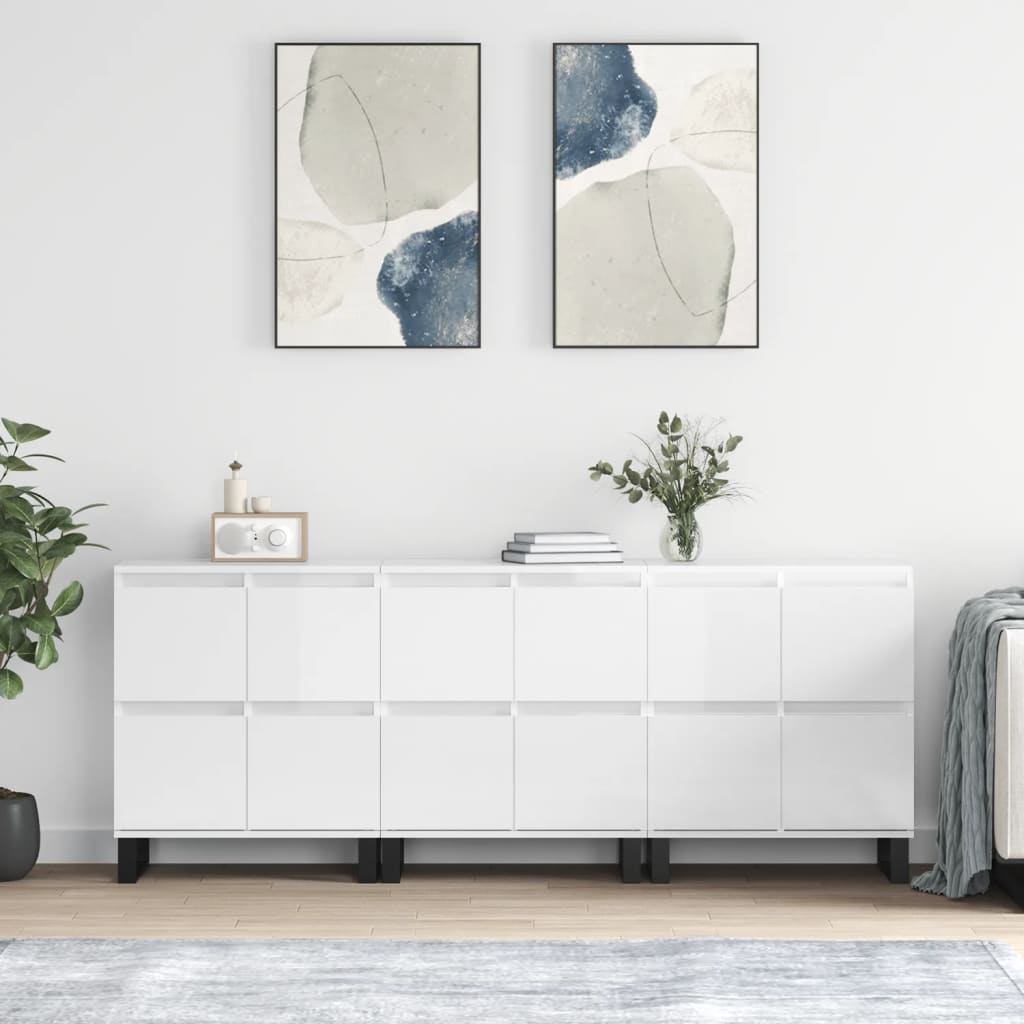 Sideboards 2 Pcs Engineered Wood